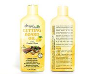 Straga Butcher Block and Cutting Board Oil, Food Grade Mineral Oil, 8 fl.oz(235ml) … (Lemon)