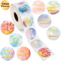 Inspirational Quote Motivational Encouragement Stickers Inspiring Planner Stickers for Laptop Book Phone Car Luggage Bike (Colorful Inspirational Phrases, 1000 Pieces)