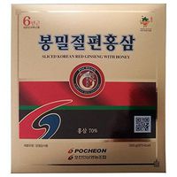 Pocheon 300g(10.6oz) 6Years Sliced Korean Panax Red Ginseng Roots with Honey, Saponin