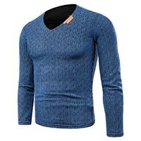 WM&MW Mens Sweater Slim Fit V Neck Knit Sweatshirt Pullover Shirt Jumper Knitwear Plus Szie (Khaki, Asian:2XL)