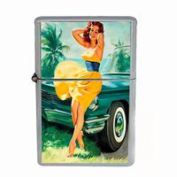 Vintage Retro Sexy Bridesmaid Party Dual Torch Lighter Pin Up Girl-167