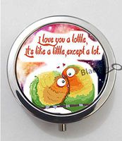 BlackKey I Like You a Lottle 3-Compartment Decorative Pocket Gift Box Case Organizer for Pill, Color 1 -804