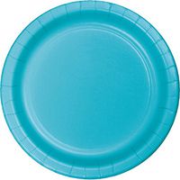 Club Pack of 192 Bermuda Blue Disposable Paper Party Dinner Plates 9"