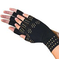 Unisex Medical Grade Pain Away Arthritis Relief Support Glove with Magnetic Therapy - Black