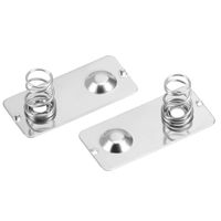 uxcell 20Pcs AA Battery Negative to Positive Conversion Spring Contact Nickeling Plate 24mmx11mm
