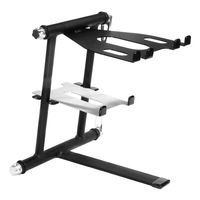 Portable Folding Laptop Stand Laptop Stand, Adjustable Laptop Stand, Dj Laptop Stand - Black, with Carry Bag, for DJs, Home, Office, School