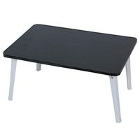 Foldable Laptop Table Stand for Bed, Adjustable Lap Desks Bed Trays for Eating, Portable Standing Desk, Notebook Stand Breakfast Reading Holder for Sofa Couch Floor, 23.6x15.7x11.8 Inches (Black)