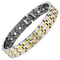 Willis Judd Mens Extra Long/Large Size Titanium Magnetic Bracelet in Black Velvet Gift Box + Free Link Removal Tool