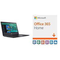 Acer Aspire 1 A114-32-C1YA, 14" Full HD laptop with Microsoft Office 365 Home | 12-month subscription with Auto-renewal, up to 6 people, PC/Mac Download