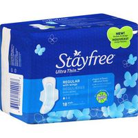 Stayfree Ultra Thin Pads, Regular with Wings, 36-Count Package