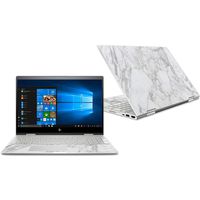 MightySkins Skin Compatible with HP Envy x360 Convertible 15" (2018) - Frost Marble | Protective, Durable, and Unique Vinyl Decal wrap Cover | Easy to Apply, Remove | Made in The USA