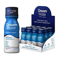 Dream Water Natural Sleep Aid, GABA, MELATONIN, 5-HTP, 2.5oz Shot, Snoozeberry, 12 Count