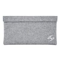 Smell Proof Bag - Smart Stash Pouch 11x6 for Herbs, Weed Grinder, Pipe | Large Odor Lock Container - Carbon Lined Discreet Odorless Travel Storage - Store Papers, Pax, Vape, Mylar Baggies (Heather)
