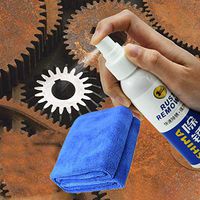 Weite Multipurpose Rust Remover with Towel, Effective Anti-Rust Lubricant Derusting Spray Metal Surface Chrome Paint Car Maintenance Iron Powder Cleaning Paint Care