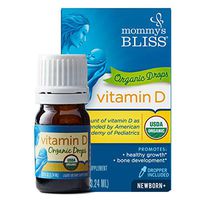 Mommy's Bliss - Vitamin D Organic Drops - 0.11 FL OZ Bottle (Bottle Color May Vary)
