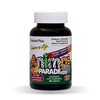 NaturesPlus Animal Parade Source of Life Children's Chewable Multivitamin (2 Pack) - 90 Animal Shaped Tablets - Natural Assorted Flavors- Vegetarian, Gluten-Free - 90 Total Servings