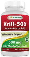 Best Naturals Krill-500 Antarctic Krill, 120 Softgels