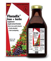 Floradix Iron + Herbs, 8.5 Fl Oz Glass Bottle