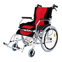 YL Wheelchair 24 lbs Lightweight Transport Medical Wheelchair with Adjustable Armrests and Hand Brakes, Adjustable Pedal and Brake Grip, 1517.7 ” Seat