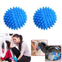 HuntGold 2Pcs Reusable Tumble Softener Ball Laundry Drying Balls 6.5cm Size for Washing Machine