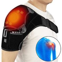 Heated Shoulder Wrap Brace,Portable Electric 3 Heating Setting Wireless Infrared Pad Strap with Hot Cold Therapy for Rotator Cuff, Frozen Shoulder,Relax Muscle Pain Relief Shoulder Compression Sleeve