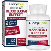 Gloryfeel Blood Sugar Support Supplement - Promote Glucose Metabolism and Cardiovascular Health - 20 Herbs & Multivitamin for Blood Sugar Control with Alpha Lipoic Acid & Cinnamon