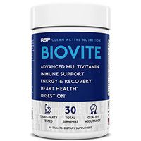 RSP BioVite - Advanced Multivitamin for Men & Women, Complete Muscle Recovery, Natural Energy Support and Immune Function, 90 Tablets