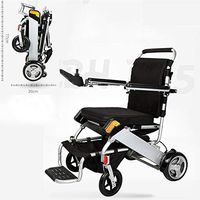 Electric Wheelchair Portable Multi-Function Light Folding Automatic Disabled Outdoor Walking Wheelchair Lithium Battery (10A)