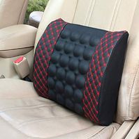 12V Car Electric Massage Cushion Lumbar Massage, Car Seat Back Support Waist Cushion, Lumbar Relaxation Devices, Car Waist Pad Pillows for Driver Car Cushion Relieve Body, Dacron + Cotton