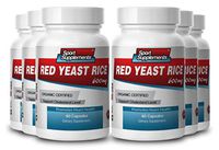Sport Supplemets Red Yeast Rice Healthy Cholesterol Level, Heart Health. Organic (6 Bottles)