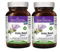 New Chapter Holy Basil Force Supports for Focus and Healthy Immune Function Dietary Supplement (30 Vegetarian Capsules) Pack of 2