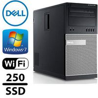 Dell Optiplex 990 Desktop- Intel i7 3.1GHz , 1TB HDD + 250GB SSD, 16GB DDR3, Windows 7 Professional 64-bit, WiFi,USB 3.0 (Renewed)