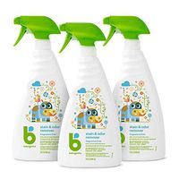 Babyganics Stain & Odor Remover Spray, Fragrance Free, 32oz Spray Bottle (Pack of 3)