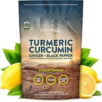 Turmeric Curcumin Drink Mix Powder + Organic Curcuminoid Black Pepper, Ginger, Cayenne Pepper, Lemon, Himalayan Salt - Natural Anti-Inflammatory & Immune Support - Restore PH Balance & Joint Health