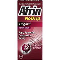 Afrin 12 Hour Nasal Decongestant Pump Mist, No Drip - .5 fl oz