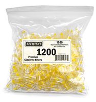 Efficient Disposable Cigarette Filters & Quit Smoking Filter Tips & Holders - Bulk Economy Pack (1200 Per Pack)