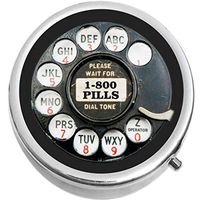 Rotary Dial Phone Medical Pill Box Medicine Pill Box