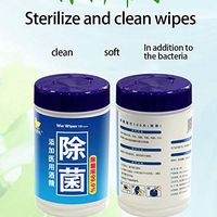 MoO1deer 100Pcs Safety Cleaning Wet Wipes Disposable Wet Wipe Pads Hands Phone Cleaning Tissue 100 Pieces