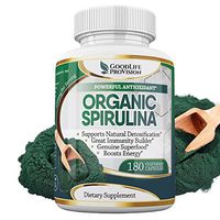 Organic Spirulina – 100% Pure 1000mg Serving (500mg Veggie Capsules) Powder Supplement, Supports Natural Detoxification, Benefits Health on a Cellular Level, Best with Chlorella, 3 Month Supply