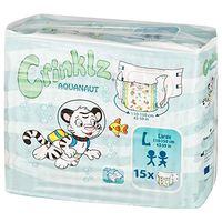 Crinklz Tab-Style Briefs Adult Printed Diapers, Aquanaut, Large, Case/60 (4/15s)