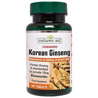 Natures Aid Korean Ginseng - 90 X 600Mg