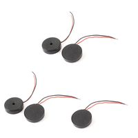 Aexit 5 Pcs Security & Surveillance DC 2-28V 80dB Sound Electronic Passive Buzzer Alarm Black 17 Horns & Sirens x 4mm