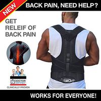 Posture Corrector Back Braces Shoulder Waist Lumbar Support Belt Humpback Prevent Body Straighten Slouch Compression Pain Relief (S)