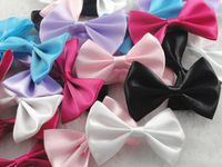 50pcs U Pick Ribbon Flowers Bows Crafts Sewing Wedding Appliques (Mix)