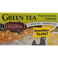 Celestial Seasonings Green Tea Honey Lemon Ginseng with White Tea - 20 Tea Bags - Case of 6 - HSG-829119