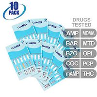 MiCare [10pk] - 10-Panel Urine Drug Test Card (AMP/BAR/BZO/COC/mAMP/MDMA/MTD/OPI/PCP/THC) #MI-WDOA-3104