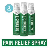 Biofreeze Pain Relief Spray, 4 oz. Aerosol Spray, Pack of 3, Colorless (Packaging May Vary)