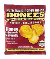 Honees Honey Soothing Throat Drops 20 Count, Red, 20 Count