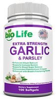 Garlic - Softgels - 1000mg Pure and Potent Garlic Allium Sativum Supplement and Parsley. Garlic Pills
