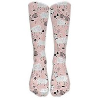 Farm Goats Baby Girl Cute Farm Animal Knee High Graduated Compression Socks For Women And Men - Best Medical, Nursing, Travel & Flight Socks - Running & Fitness